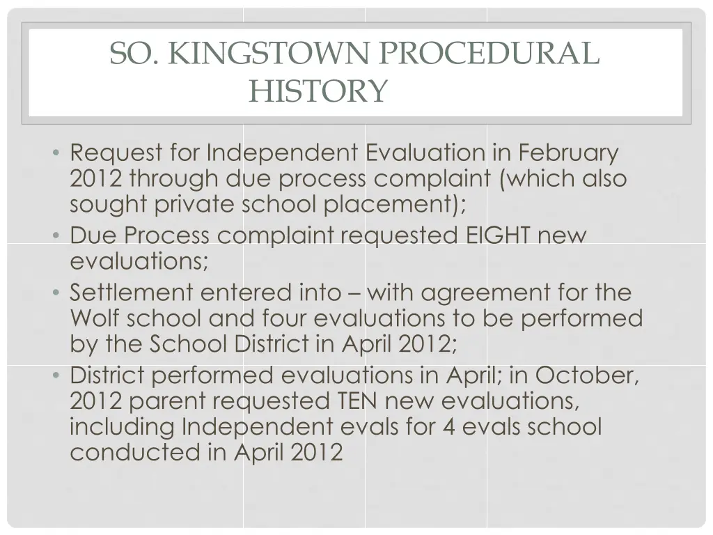 so kingstown procedural history