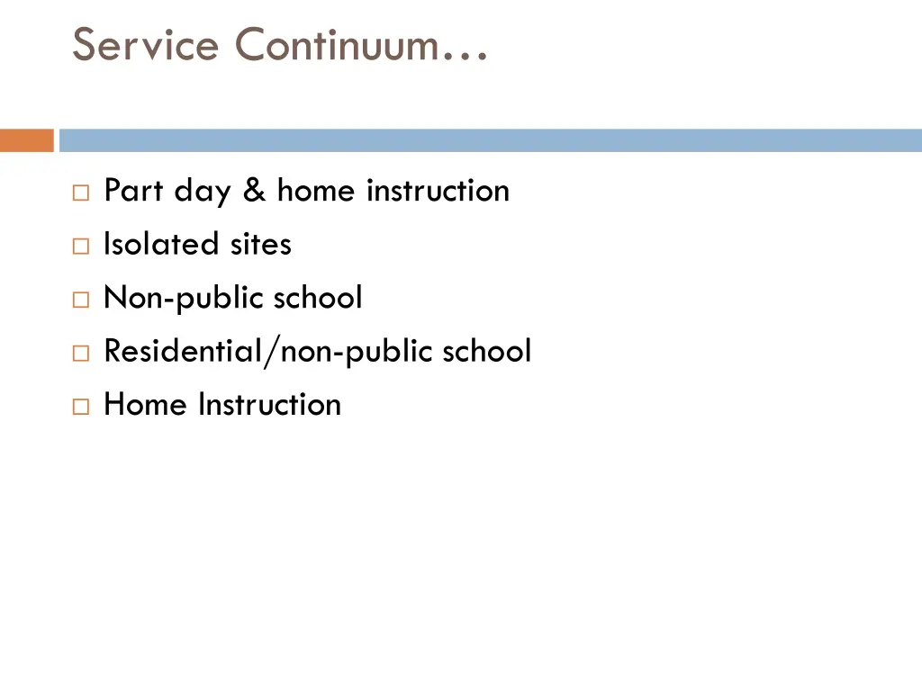 service continuum 1