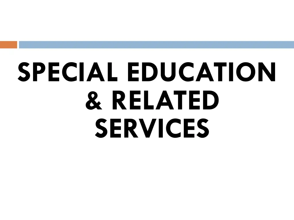 special education related services