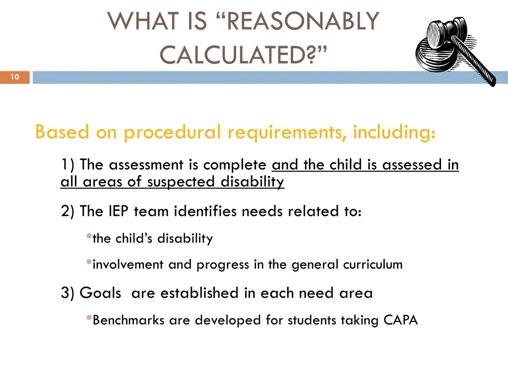 what is reasonably calculated