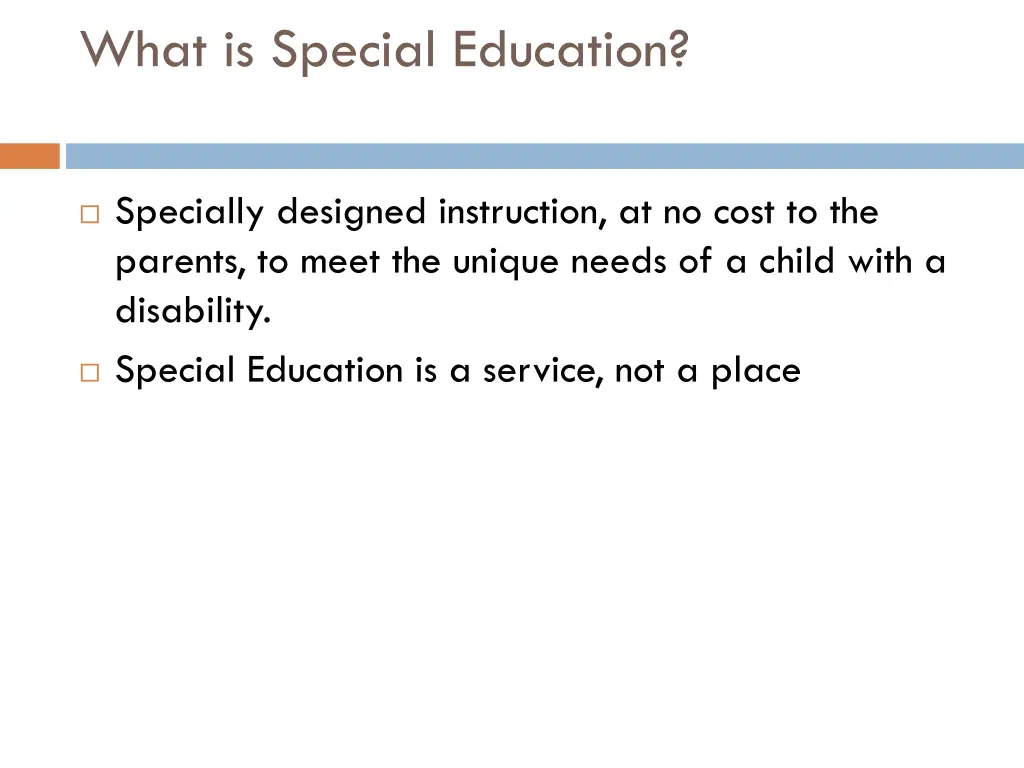 what is special education