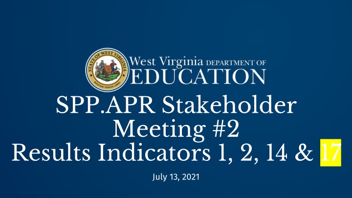 spp apr stakeholder meeting 2 results indicators