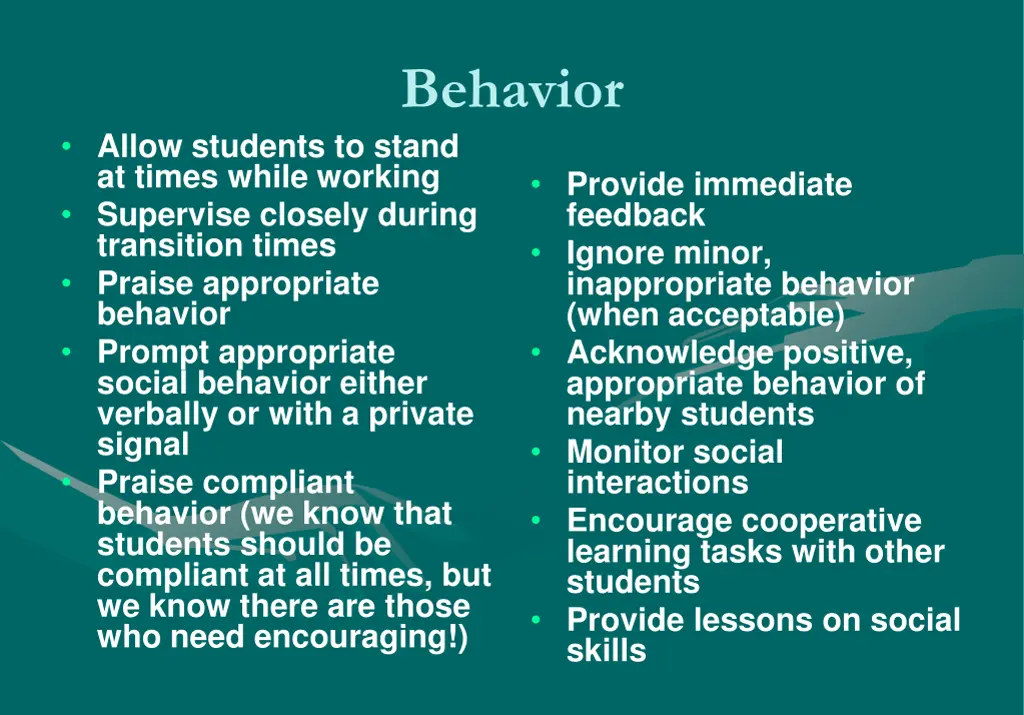 behavior