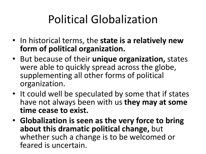 political globalization