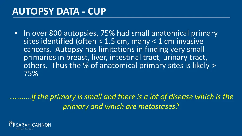 autopsy data cup