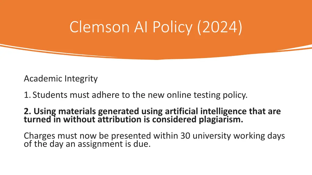 clemson ai policy 2024