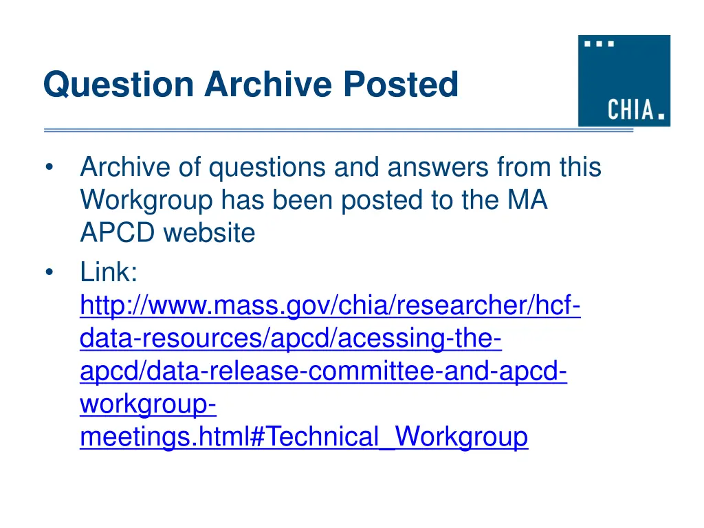 question archive posted