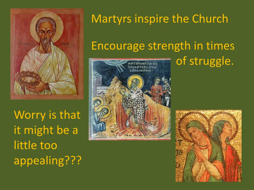 martyrs inspire the church