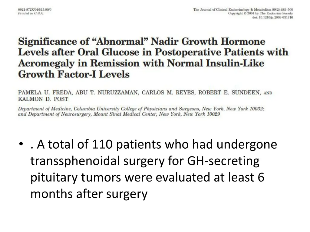 a total of 110 patients who had undergone