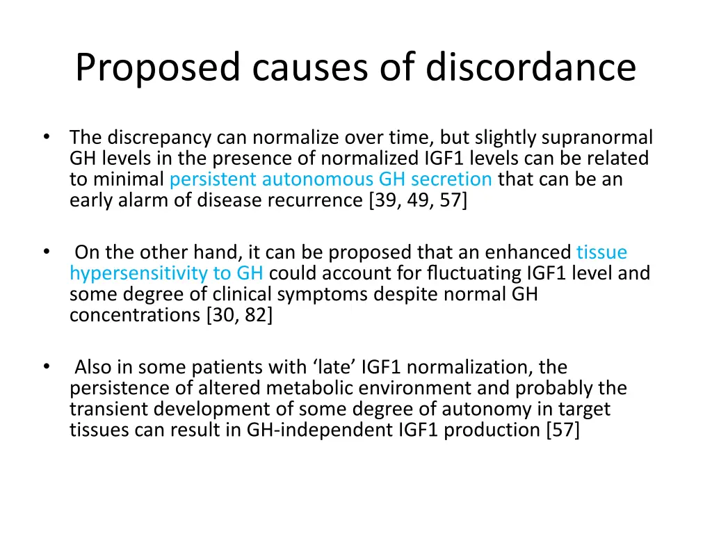 proposed causes of discordance 2