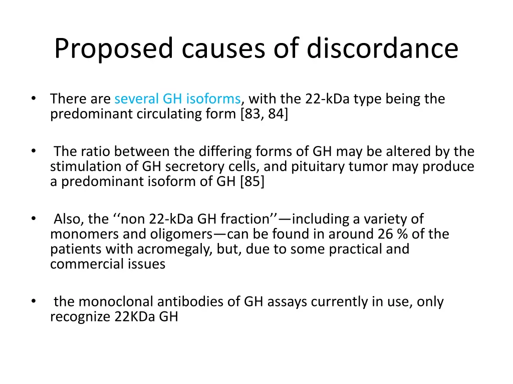 proposed causes of discordance 3