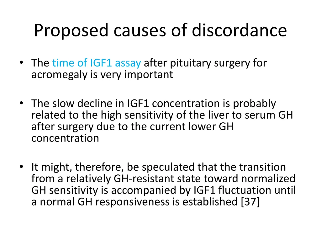 proposed causes of discordance 4