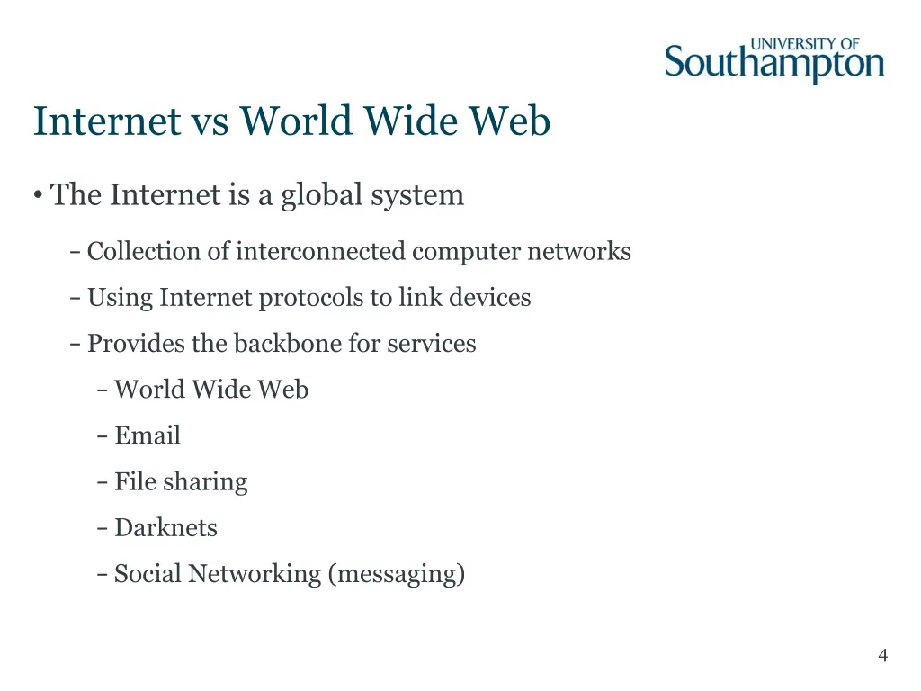 internet vs world wide web