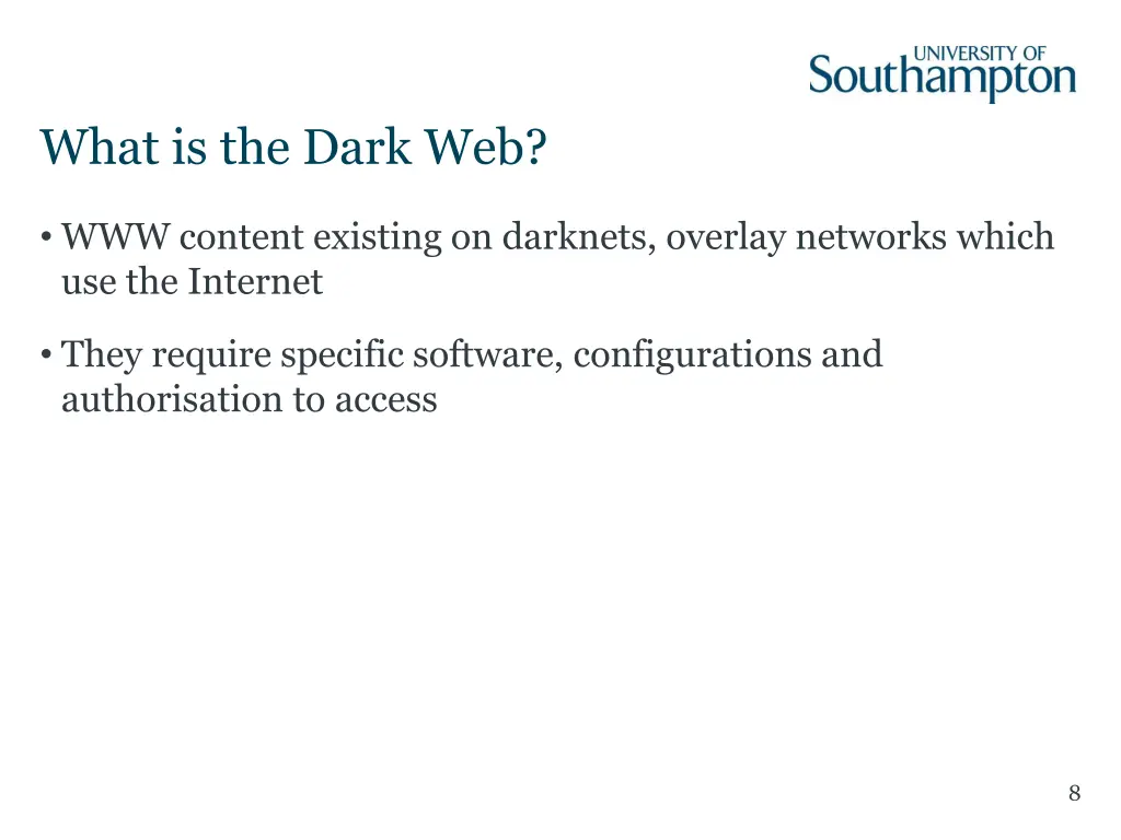 what is the dark web