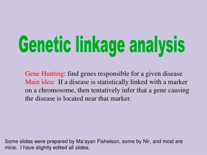 gene hunting find genes responsible for a given