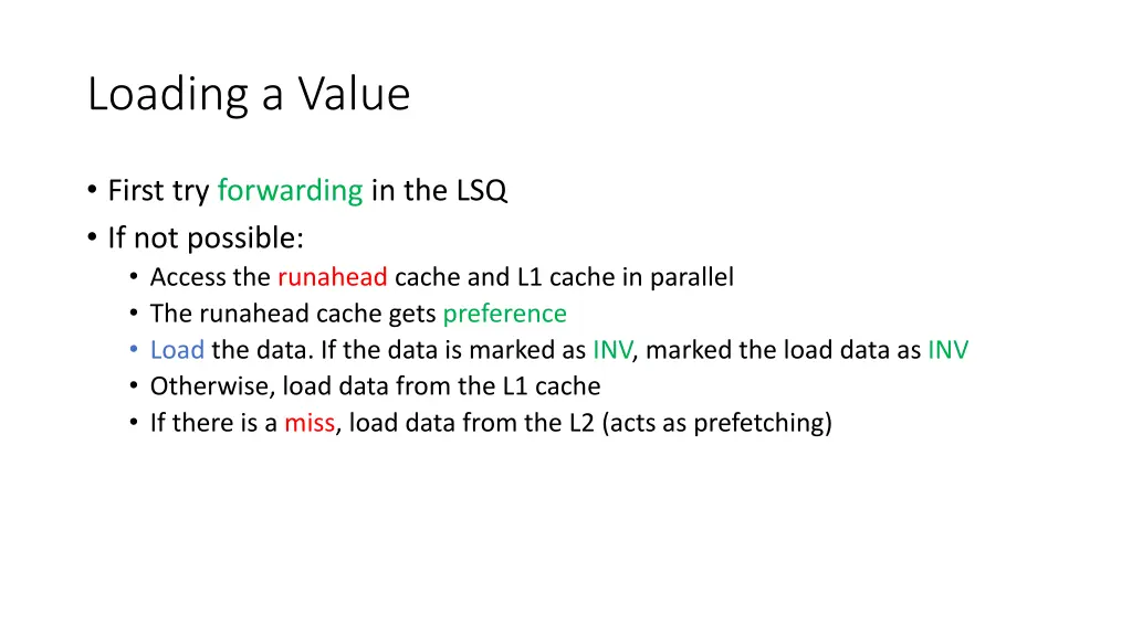 loading a value