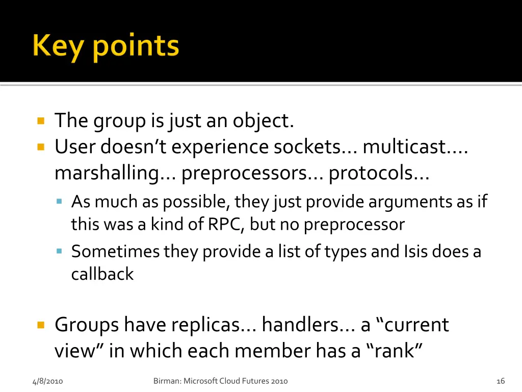 the group is just an object user doesn