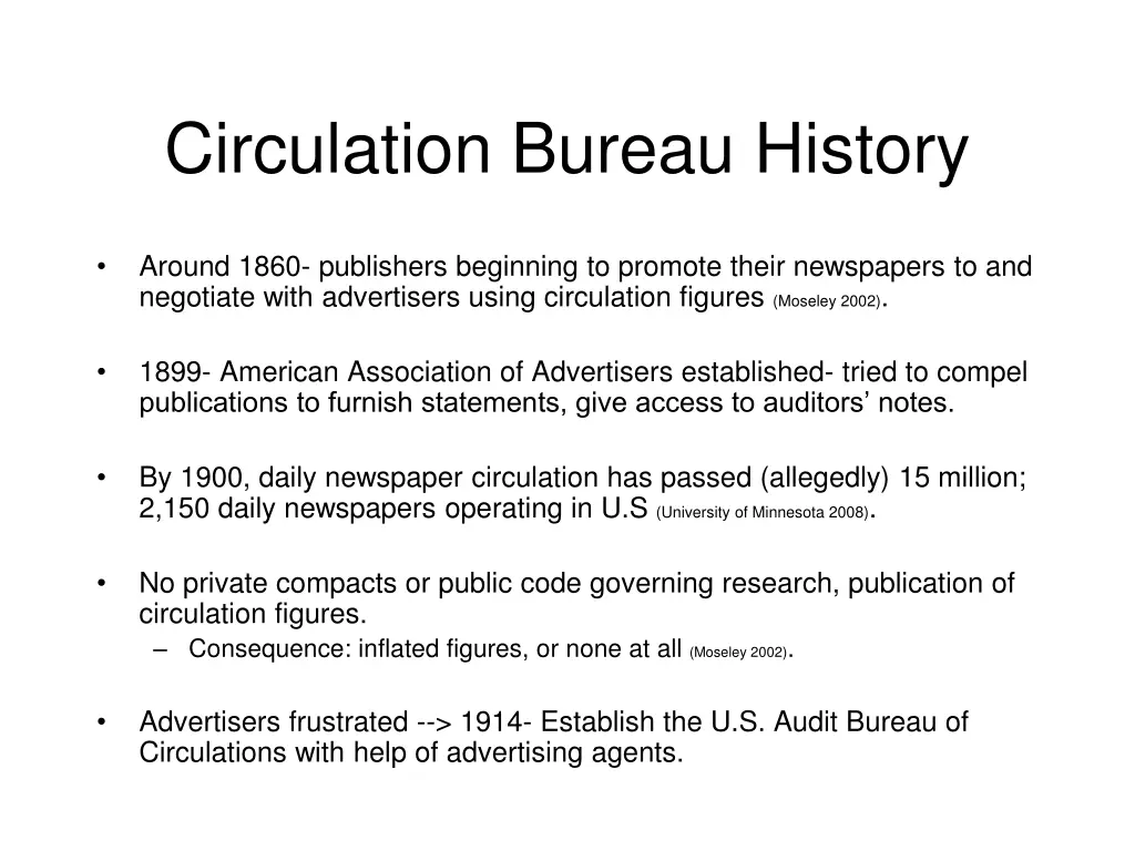 circulation bureau history