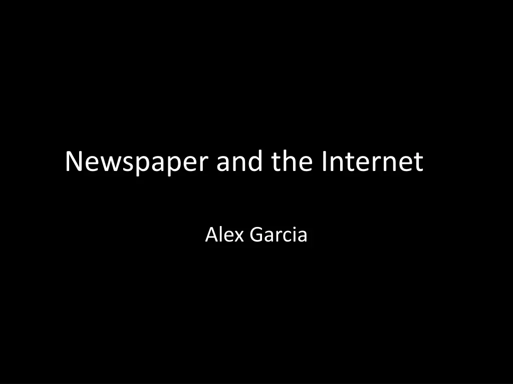 newspaper and the internet