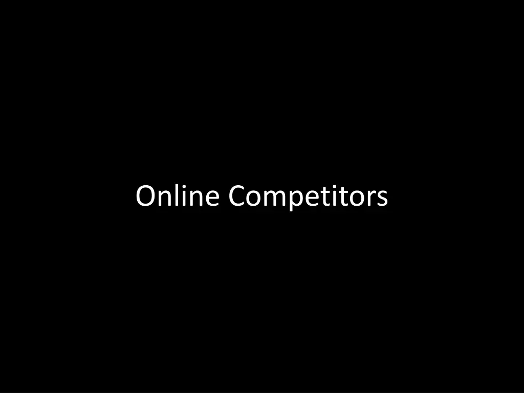 online competitors