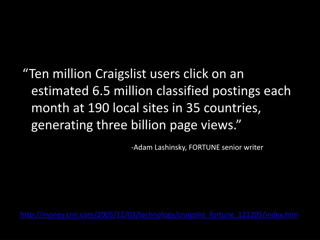 ten million craigslist users click