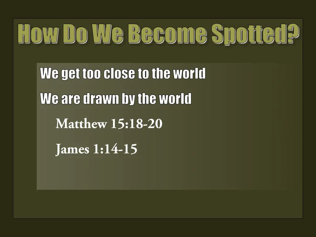 how do we become spotted 1