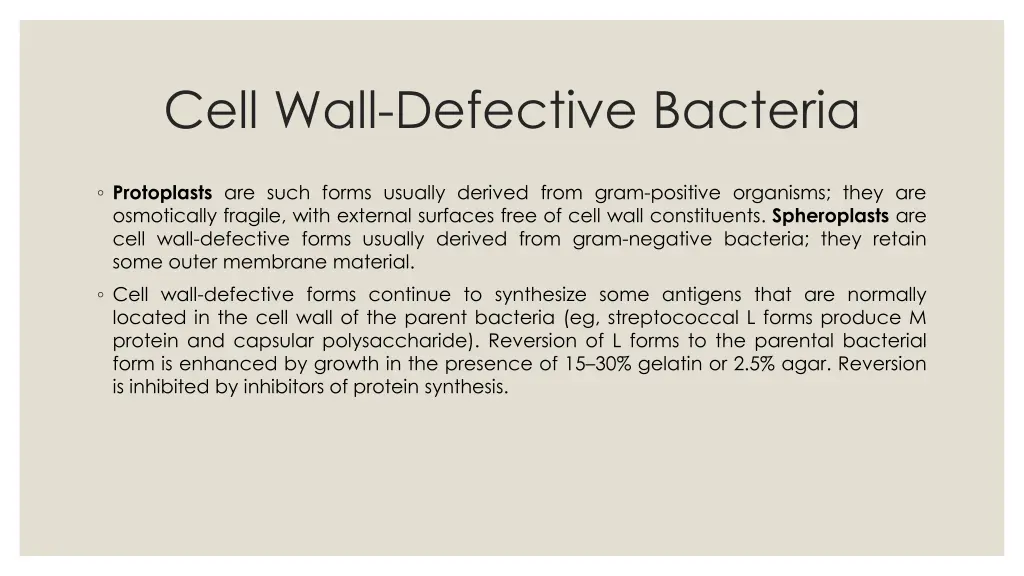 cell wall defective bacteria 1