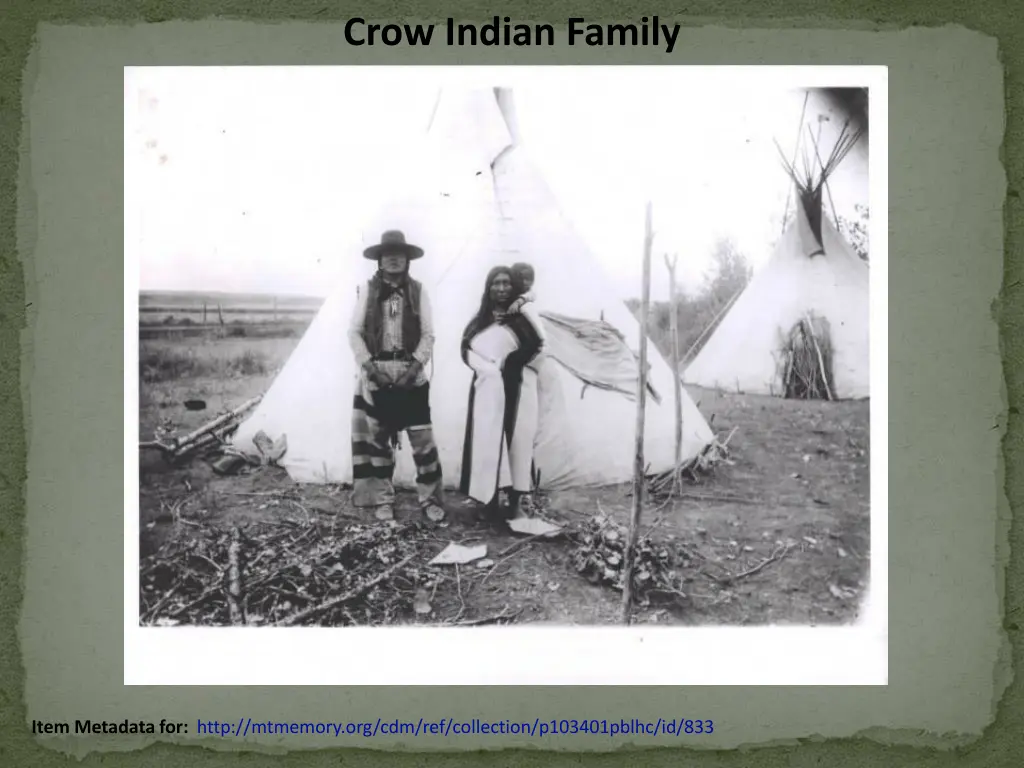 crow indian family