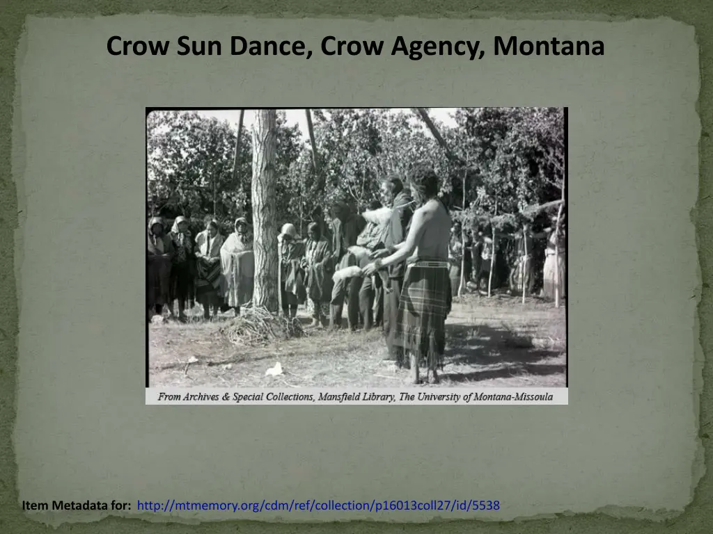 crow sun dance crow agency montana