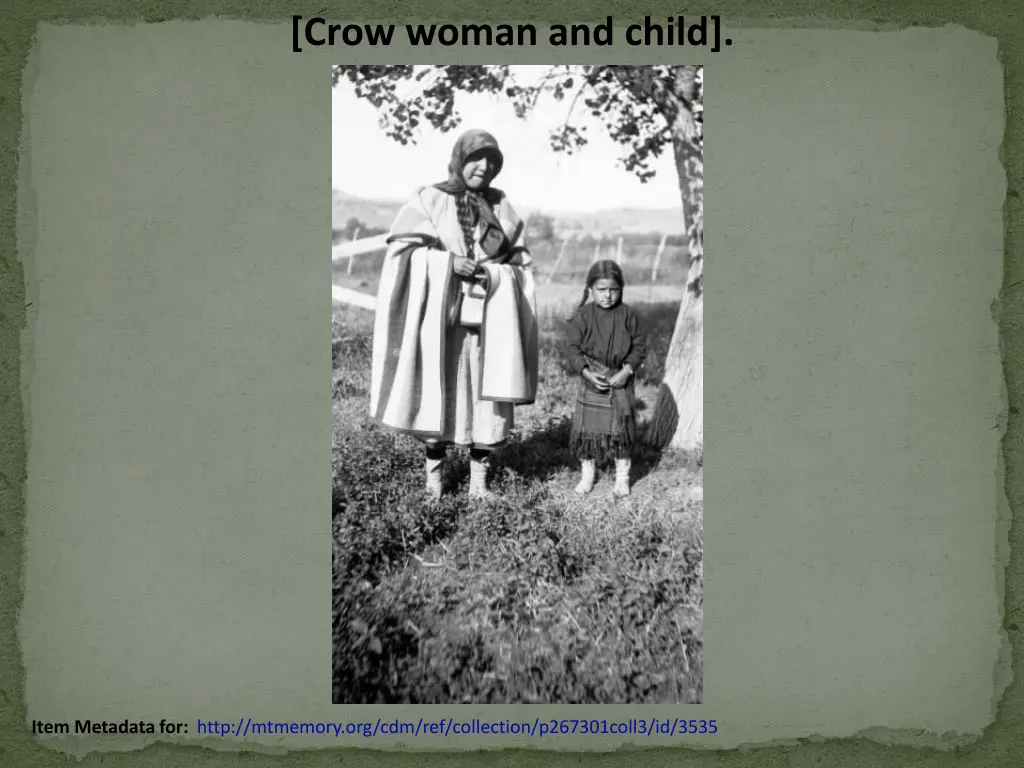 crow woman and child