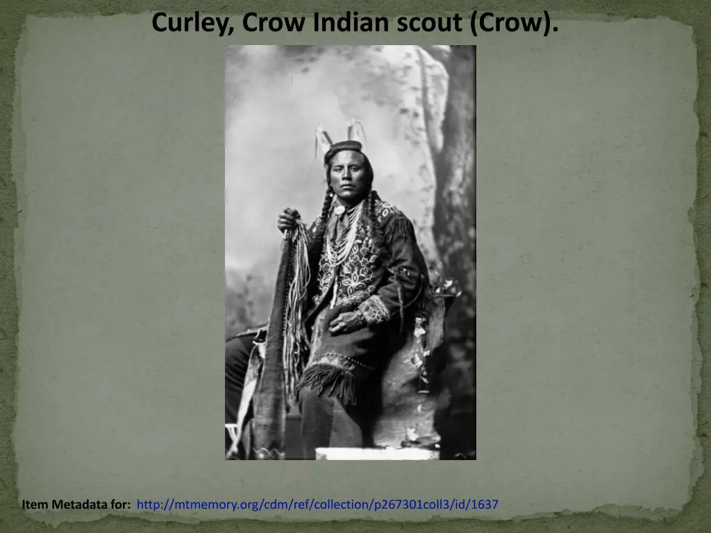 curley crow indian scout crow