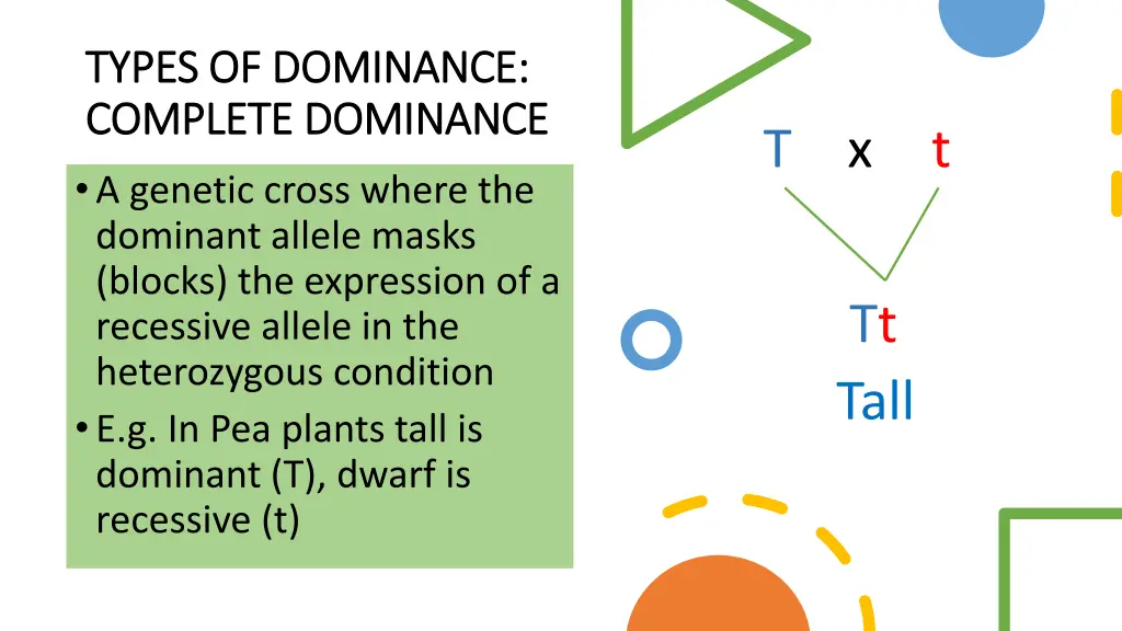 types of dominance types of dominance complete