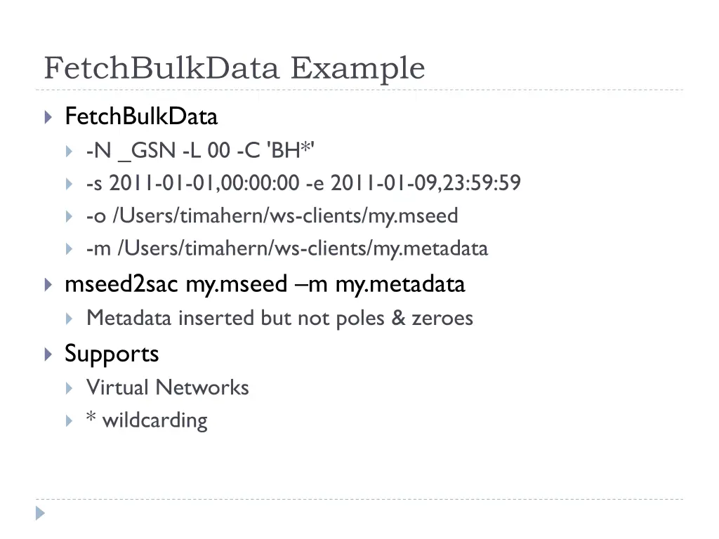 fetchbulkdata example