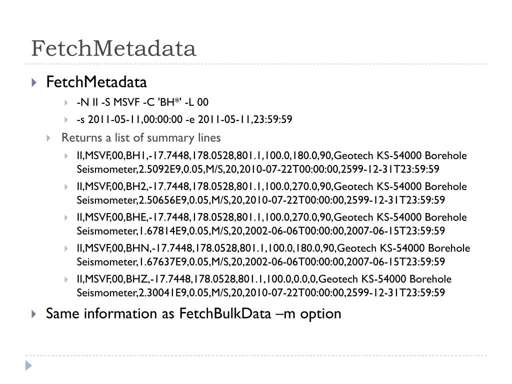 fetchmetadata