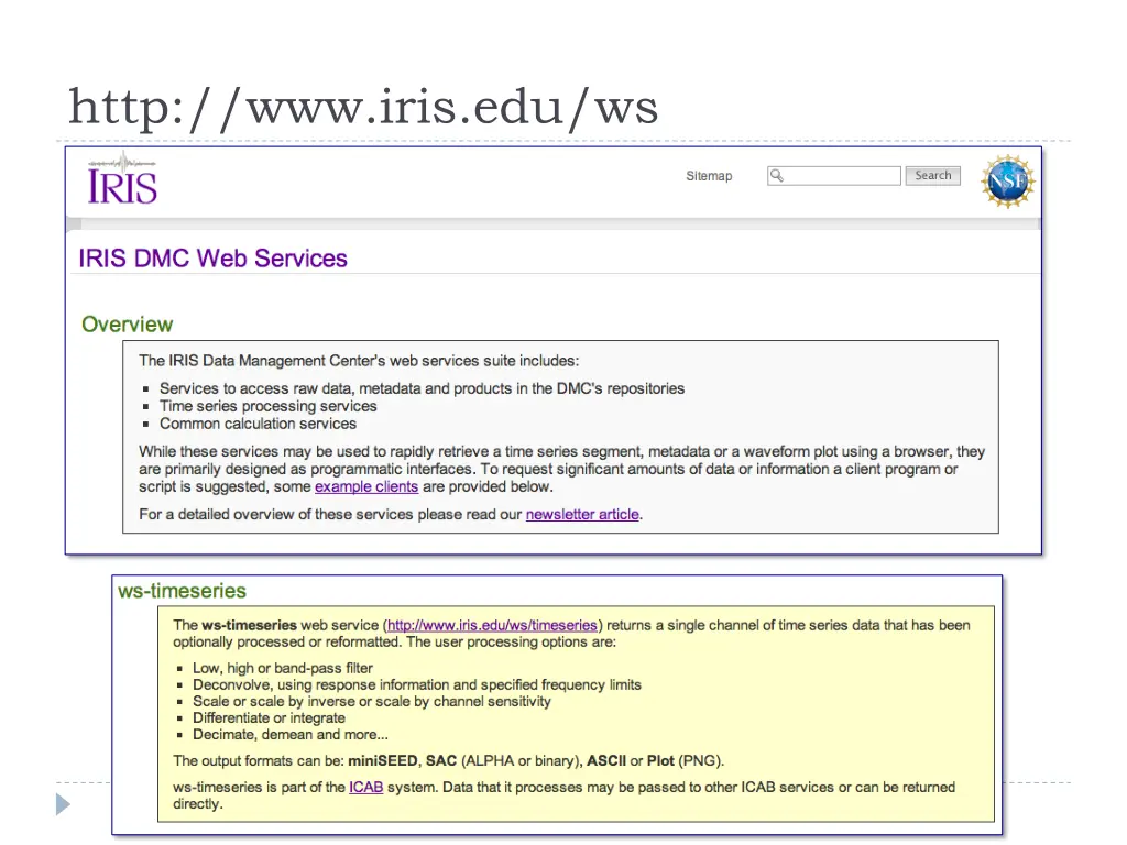 http www iris edu ws