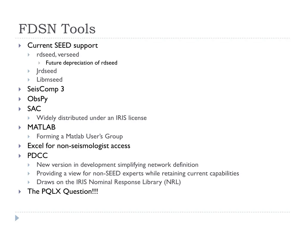 fdsn tools