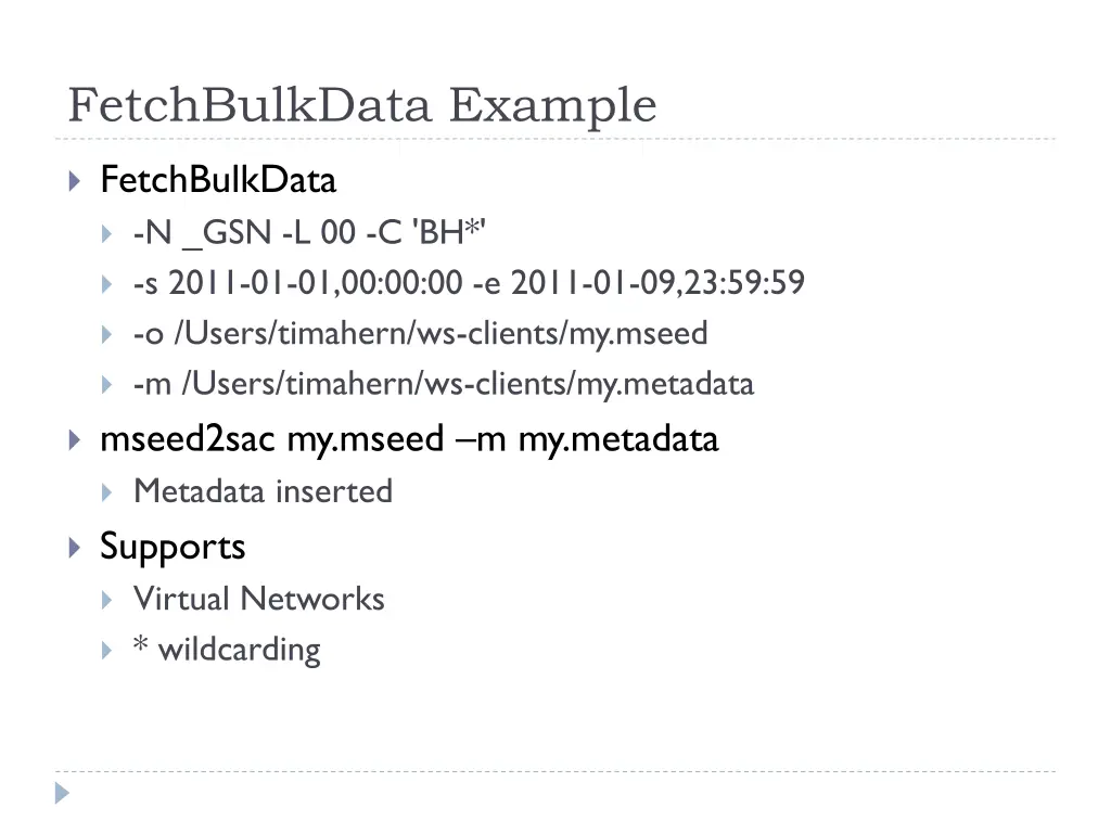 fetchbulkdata example