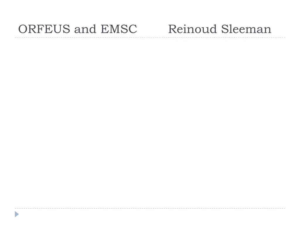 orfeus and emsc