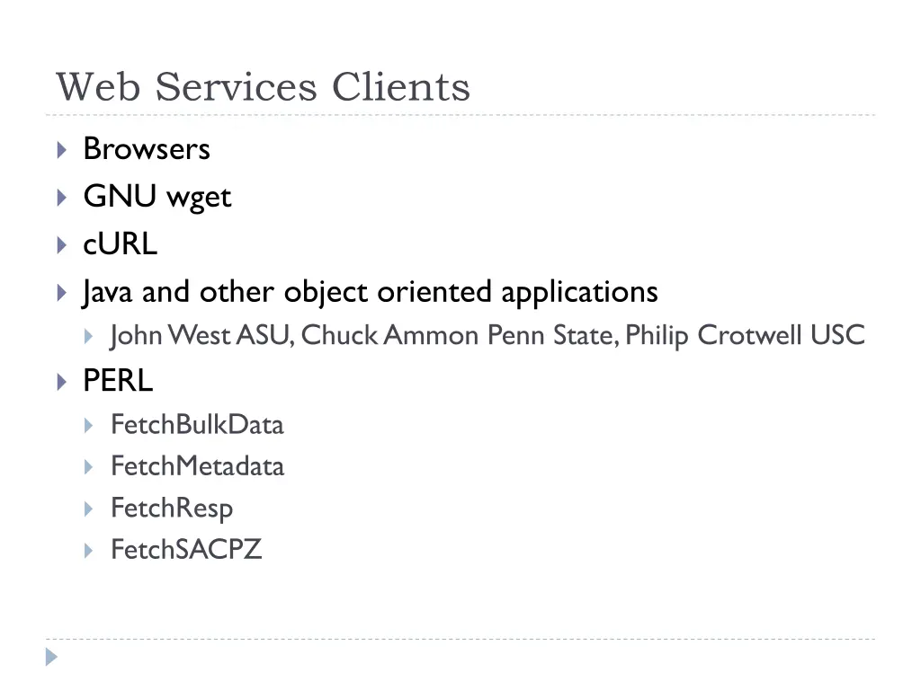 web services clients