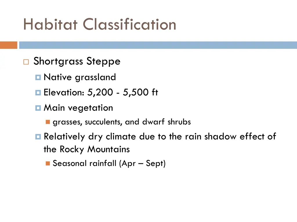 habitat classification 1