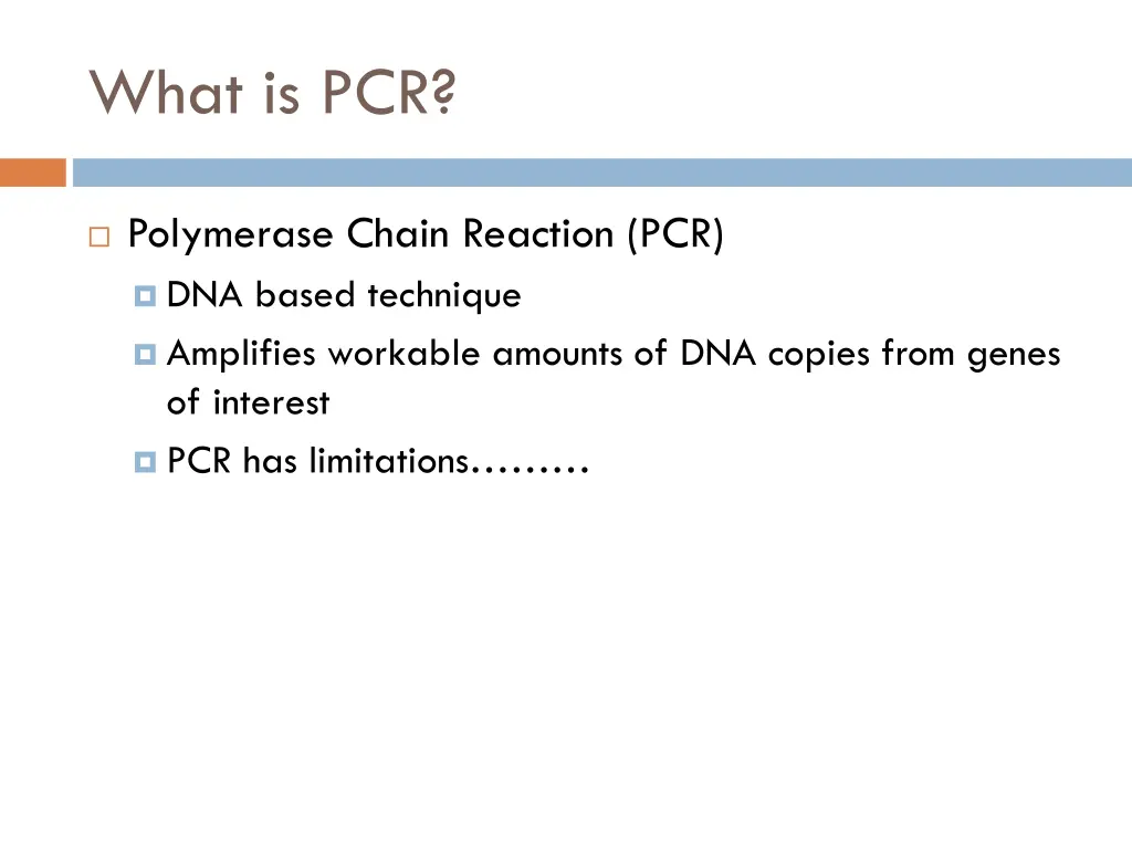 what is pcr