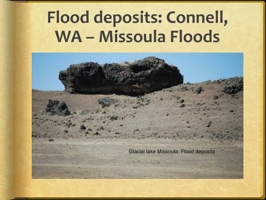 flood deposits connell wa missoula floods