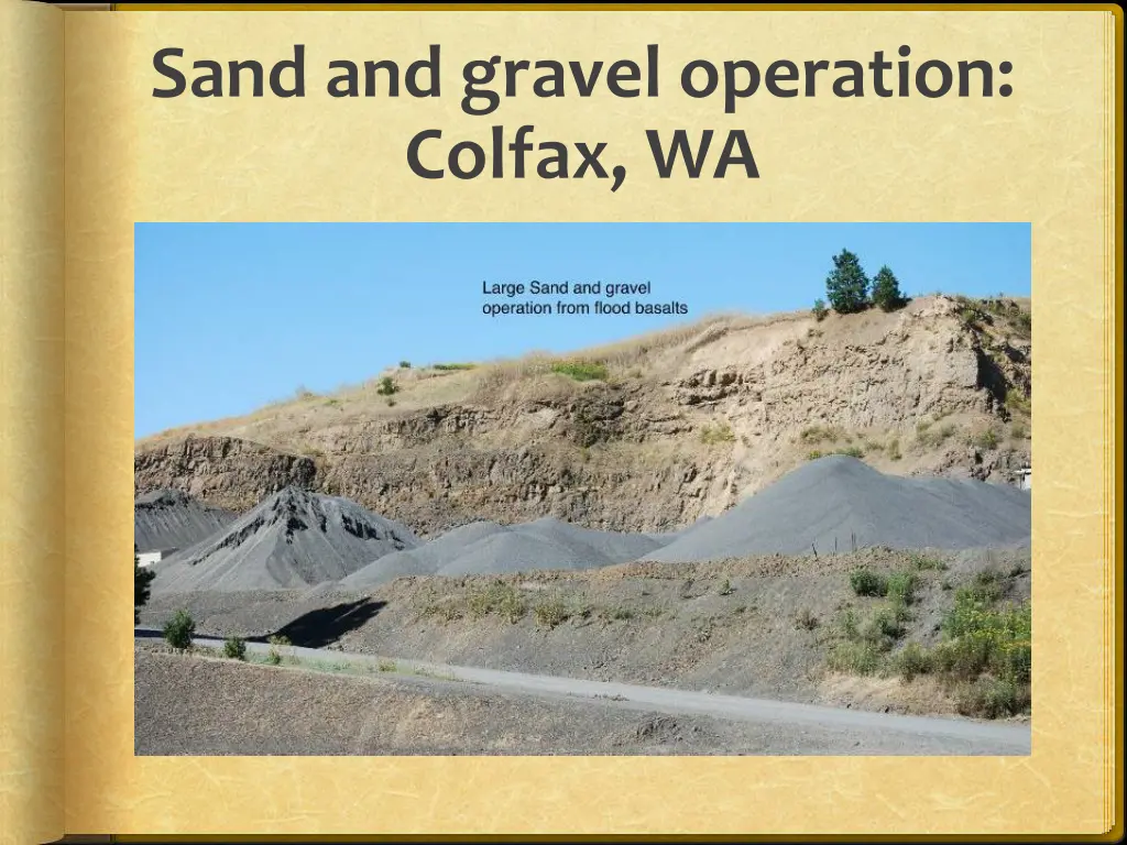 sand and gravel operation colfax wa