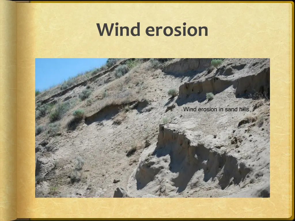 wind erosion