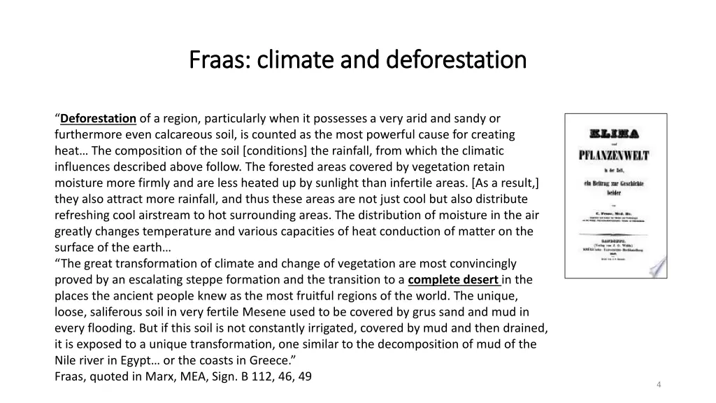 fraas fraas climate climate and deforestation