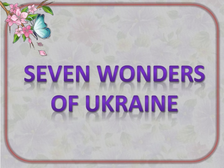 seven wonders of ukraine