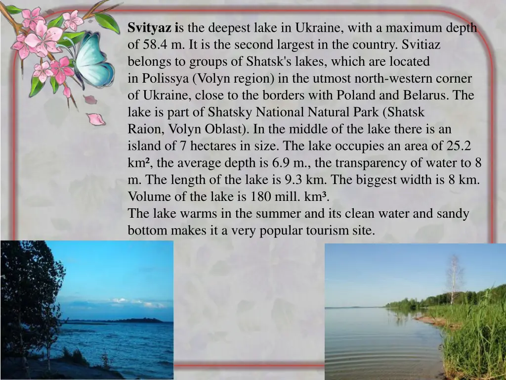 svityaz i s the deepest lake in ukraine with