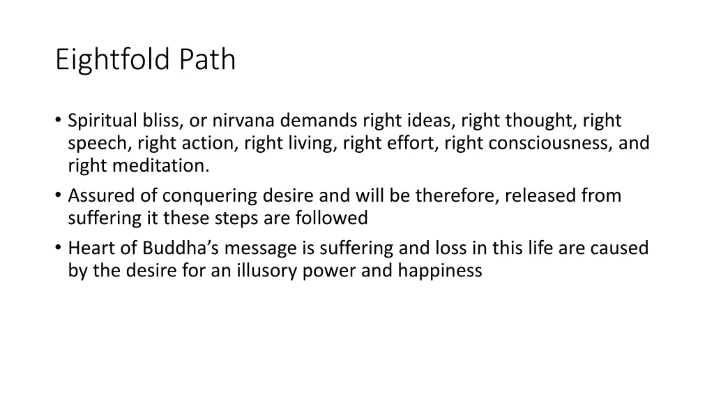 eightfold path