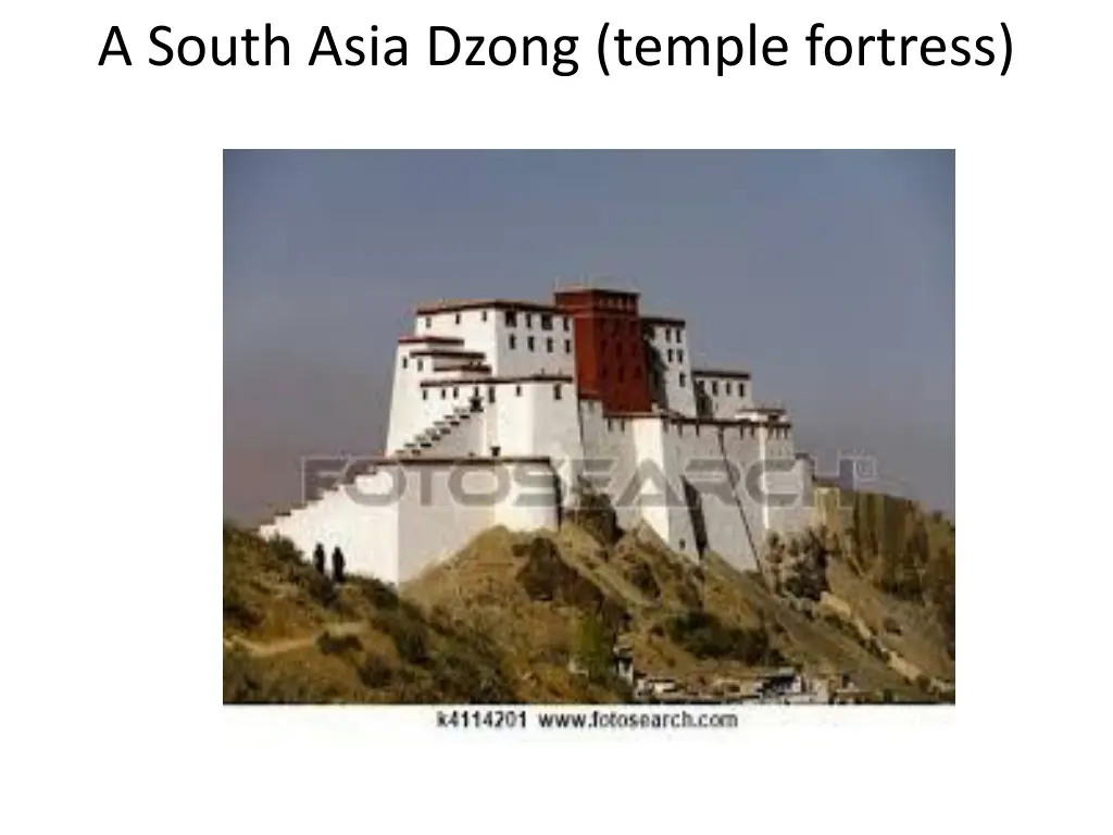 a south asia dzong temple fortress