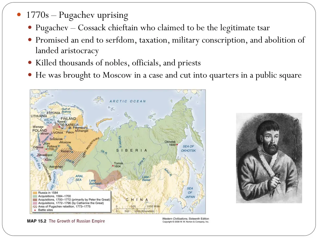 1770s pugachev uprising pugachev cossack